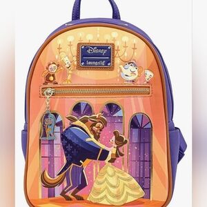New Disney Loungefly Beauty and the Beast Ballroom Backpack